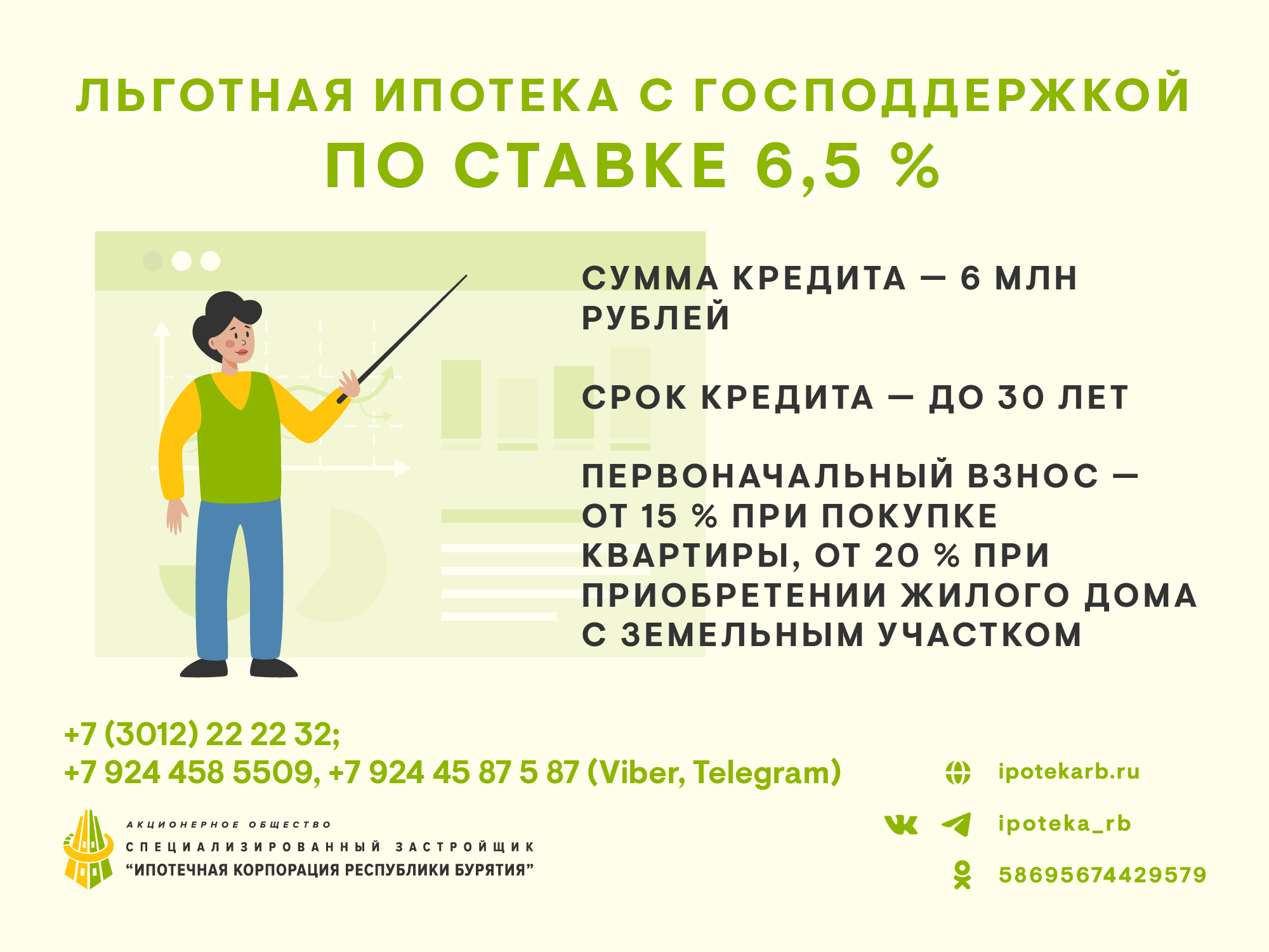 Льготная ипотека с господдержкой под 6,5%